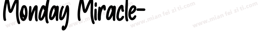 Monday Miracle字体转换